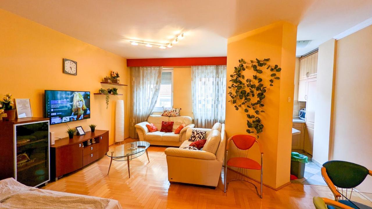 Skytop Modern Condo In Heart Of Downtown Budapeşte Dış mekan fotoğraf